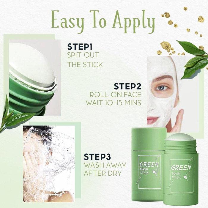 Korean Green Tea Purifying Clay Stick Mask for Men and Women