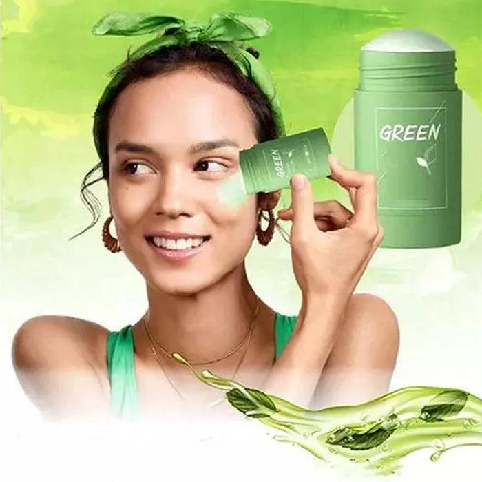 Korean Green Tea Purifying Clay Stick Mask for Men and Women