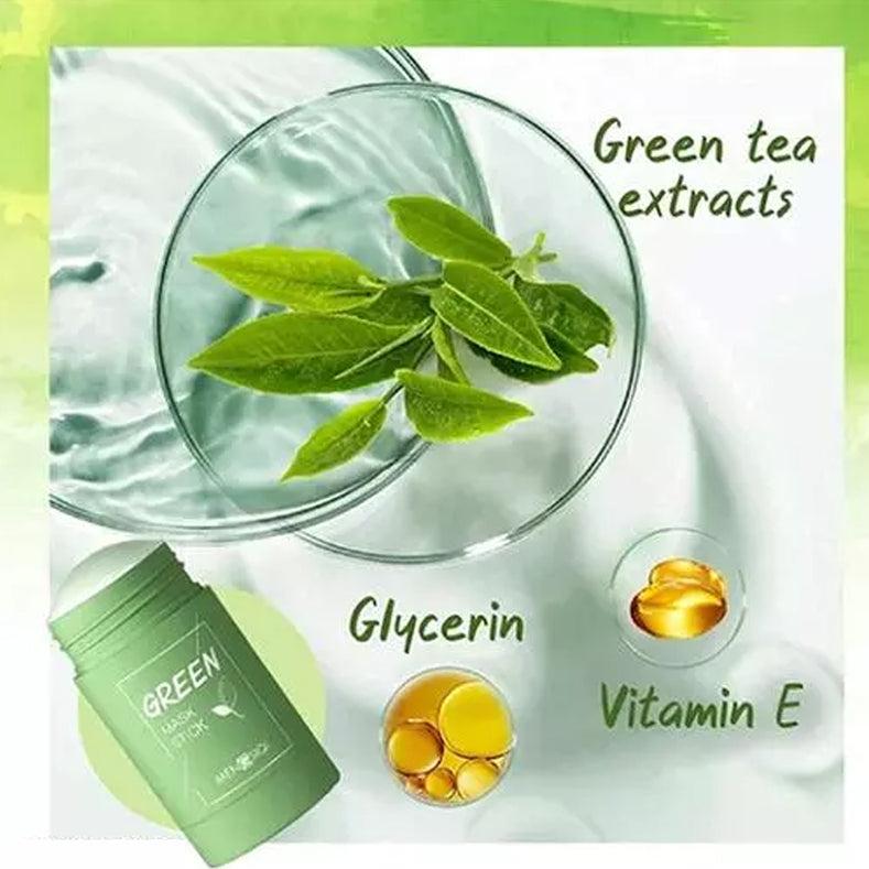 Korean Green Tea Purifying Clay Stick Mask for Men and Women